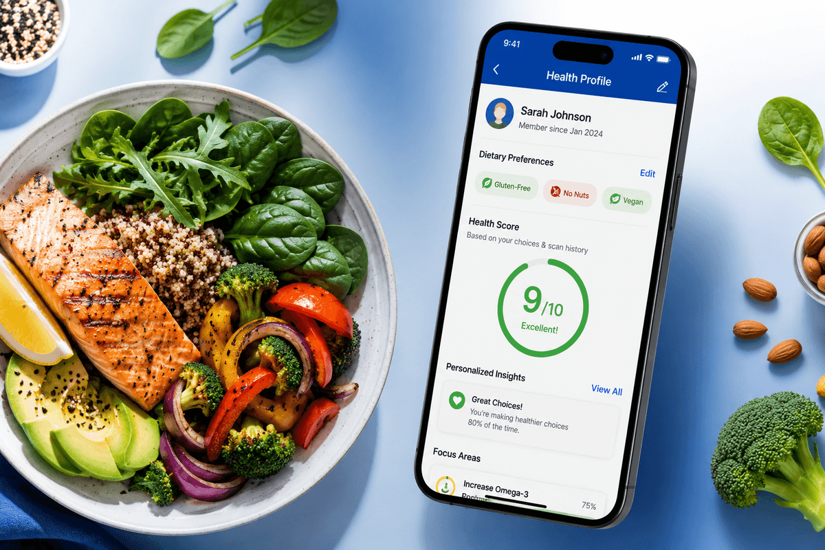 ShelfIQ health profile personalisation and dietary restrictions